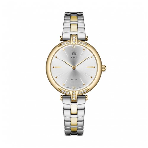 Купить Наручные часы УЧЗ, серебряный, золотой
Наручные женские кварцевые часы производс...