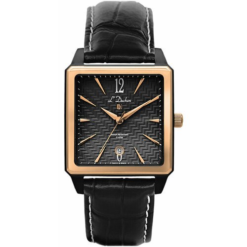 Купить Наручные часы L'Duchen, черный
Мужские кварцевые часы выполнены в квадратном кор...
