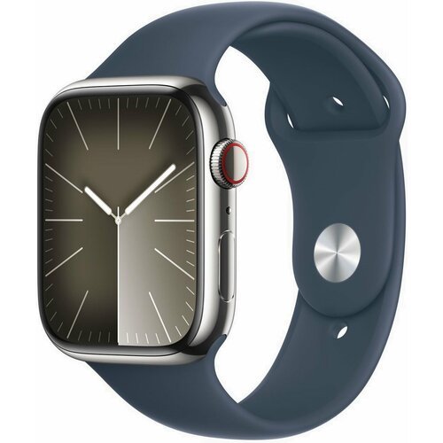 Купить Часы Apple Watch Series 9 45mm Silver Stainless Steel Case with Sport Band S/M г...