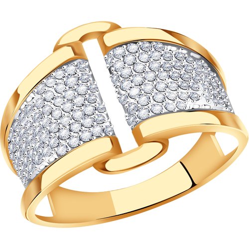 Купить Кольцо обручальное Diamant online, золото, 585 проба, фианит, размер 18
В нашем...