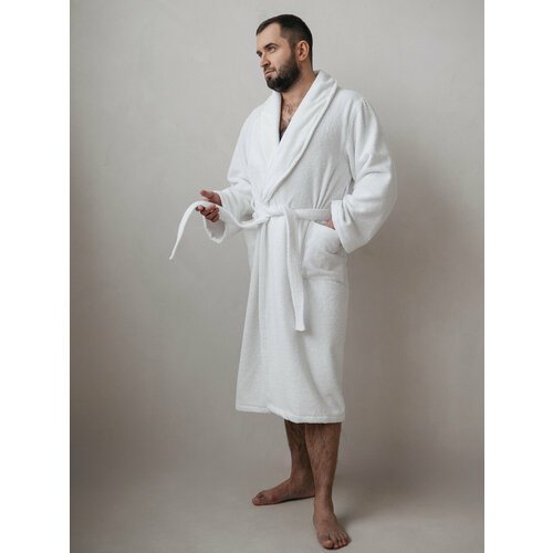 Купить Халат , размер L, белый
Махровый мужской халат: комфорт и уют для дома<br><br>Ма...