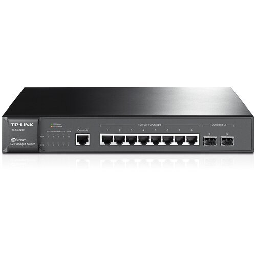Купить TP-Link Коммутатор L2 управляемый TL-SG3210, 8 портов Ethernet 1000 Мбит/с + 2 п...
