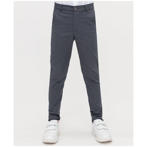 Купить Брюки Button Blue, размер 146, серый
Комфортные брюки базовой модели - основа га...