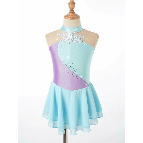 Купить Платье танцевальное, размер 30, лиловый, голубой
Купальник для выступлений для ф...