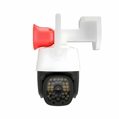 Купить Уличная беспроводная охранная 4G-sim купольная поворотная 3mp IP-камера видеонаб...