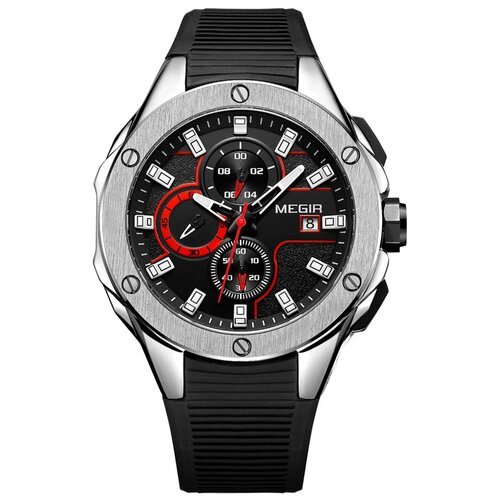 Купить Наручные часы Megir, черный
Megir 2053G (S/B/R) современные мужские часы в аккур...