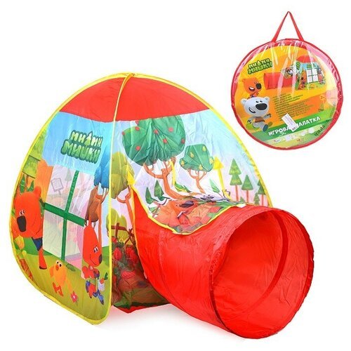 Купить Палатка детская игровая "Ми-Ми-Мишки с тоннелем, 87x95x95,46x100см, в сумке
• Иг...