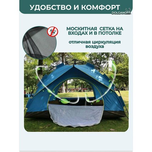 Купить Палатка 2067 , DOLGANOFF, 210x210x150, быстросборная
Палатка-автомат зонтичного...