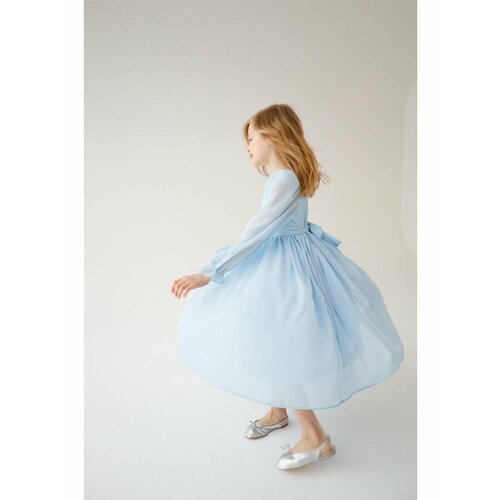 Купить Платье KROLLY, размер 146, голубой
Платье для девочки из шифона - базовый элемен...