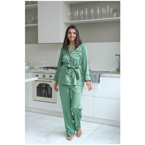 Купить Пижама Pijama Story, размер 52, зеленый
Элегантная универсальная женская пижама...