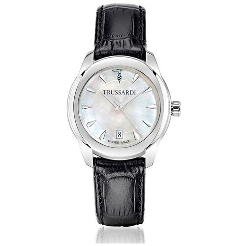 Купить Наручные часы TRUSSARDI Swiss Made, белый
Переливающийся перламутровый циферблат...