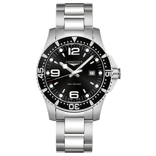 Купить Наручные часы LONGINES, серебряный, черный
Швейцарский кварцевый механизм - L157...