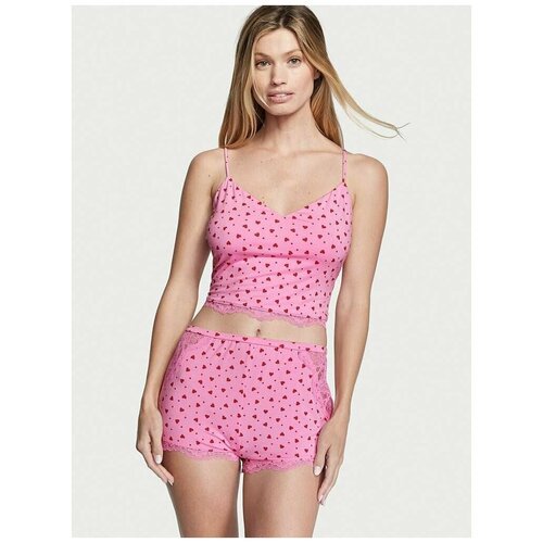 Купить Пижама Victoria's Secret, размер S, розовый
✔️Топ с кружевной спинкой и регулиру...