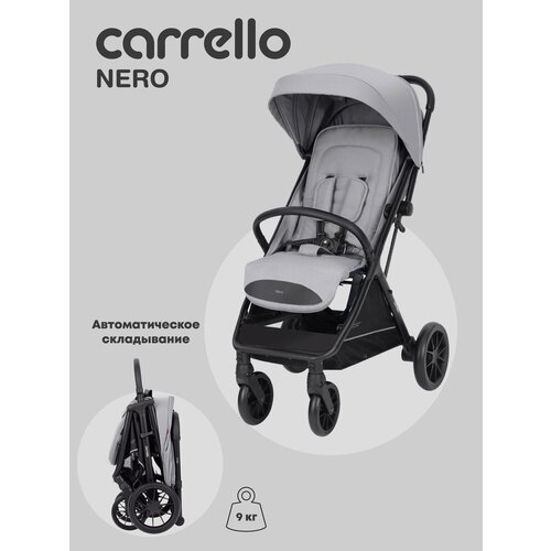 Купить Коляска прогулочная детская CARRELLO Nero, легкая универсальная коляска , светло...