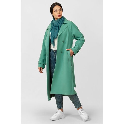 Купить Пальто MARGO, размер 40-42, бирюзовый, зеленый
Демисезонное пальто прямого кроя...