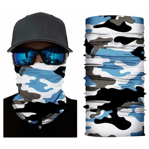 Купить Снуд ELG, черный, голубой
Высокоэластичный, безразмерный шарф-маска. Материал: п...