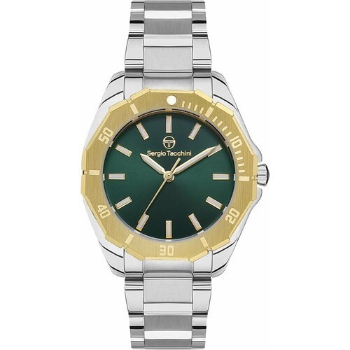 Купить Наручные часы SERGIO TACCHINI, серебряный, зеленый
Мужские часы. Коллекция Coast...