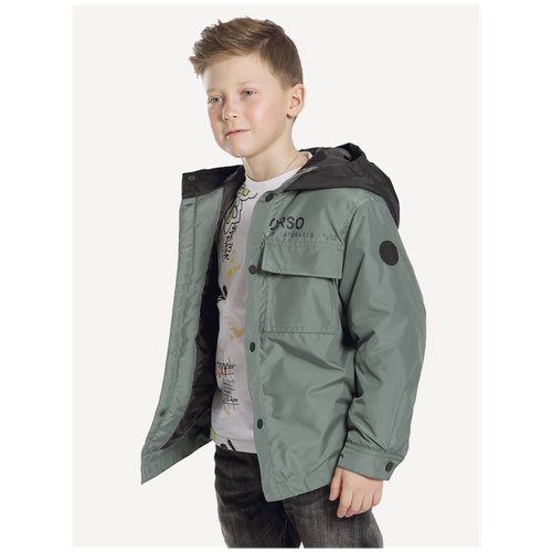 Купить Джинсовая куртка Orso Bianco, размер 104, хаки
Детская, демисезонная куртка для...