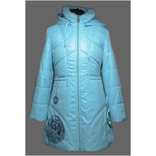 Купить Парка Duwali, размер 146-72-60, голубой
Демисезонное пальто со съемным капюшоном...
