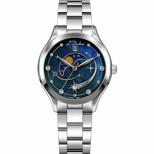 Купить Наручные часы L'Duchen, серебряный, синий
Женские наручные часы L'Duchen (Швейца...