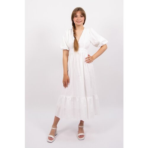 Купить Сарафан размер 48, белый
Платье женское с воланами – прекрасная основа любого га...