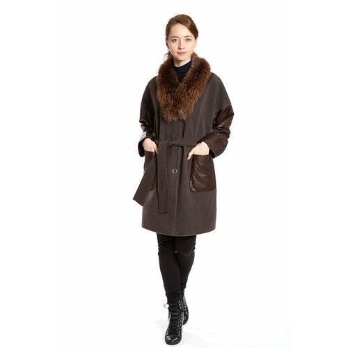 Купить Пальто Valentini, размер 46, коричневый
Демисезонное комбинированное пальто из к...