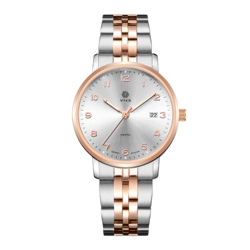 Купить Наручные часы УЧЗ 3081B-6, серебряный, золотой
Часы для тех, кто ценит простоту...