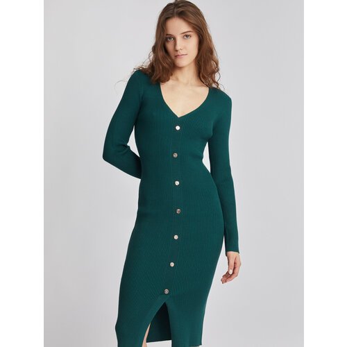 Купить Платье Zolla, размер L, зеленый
Тёмно-зелёное женское платье-чулок длины миди, в...
