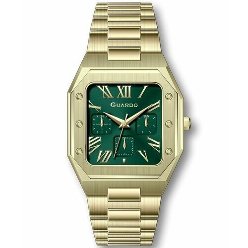 Купить Наручные часы Guardo 12726-5, золотой, зеленый
Часы Guardo Premium GR12726-5 бре...