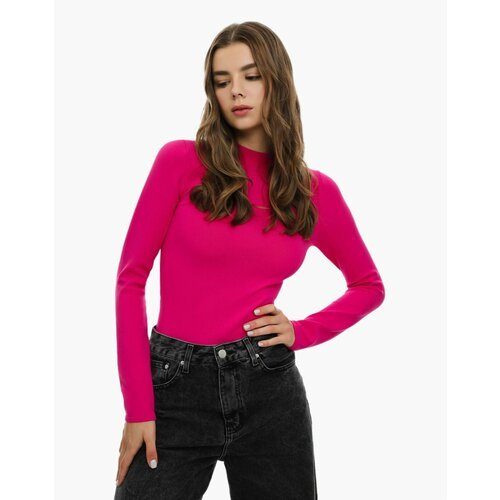 Купить Джемпер Gloria Jeans, прилегающий силуэт, укороченный, размер XXS, розовый
Джемп...