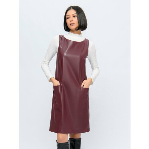 Купить Сарафан 1001dress, размер S, бордовый
Платье бордового цвета длины мини из искус...