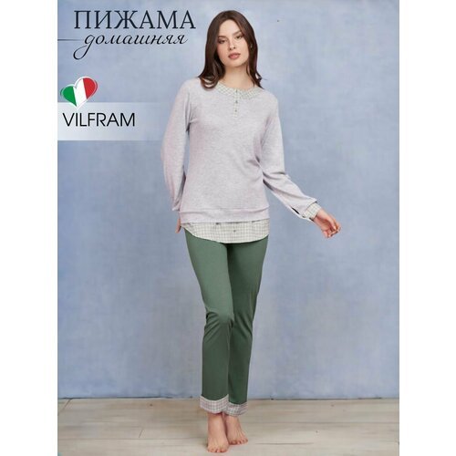 Купить Пижама Vilfram, размер 52, зеленый, серый
Уютная пижама бренда Vilfram сшита из...