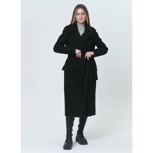 Купить Пальто КАЛЯЕВ, размер 52, черный
Прямое демисезонное женское пальто с английским...