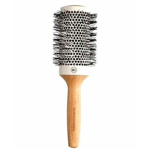 Купить Термобрашинг для укладки волос керамический + ион бамбуковый, Olivia Garden, 53...