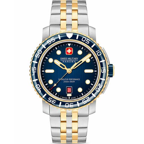 Купить Наручные часы Swiss Military Hanowa, синий, золотой
Идеальный выбор для мужчин,...