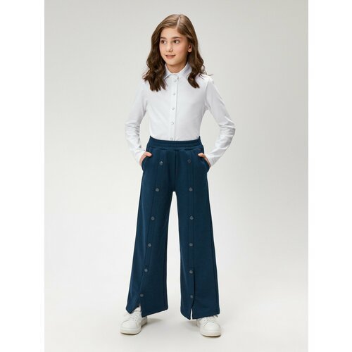 Купить Брюки Acoola, размер 158, синий
Трикотажные брюки для девочек. Пояс с эластичной...