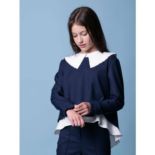 Купить Блуза Ole!Twice, размер 158, синий
Модная и стильная блуза с акцентным воротнико...