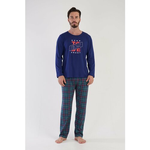 Купить Пижама , размер 4XL, синий
Комплект с брюками представляет собой стильную и комф...