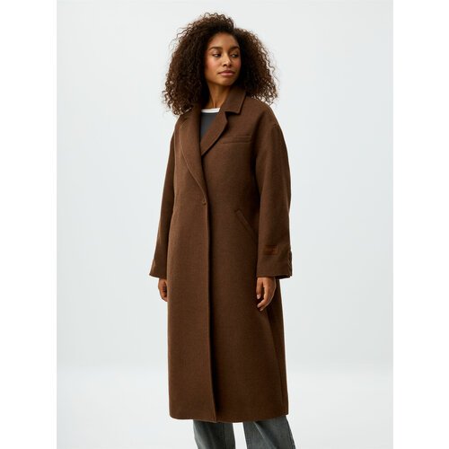 Купить Пальто Sela, размер S INT, коричневый
Женское прямое пальто оверсайз sela - идеа...