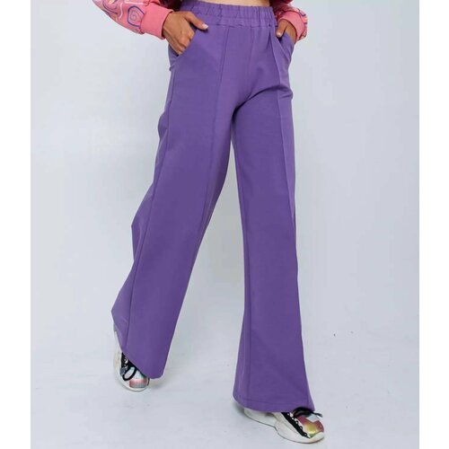 Купить Брюки , размер XS, фиолетовый
Свободные спортивные брюки с поясом на резинке ста...