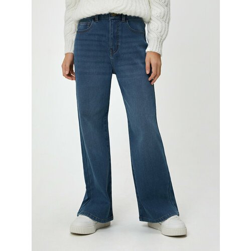Купить Джинсы Acoola, размер 164, синий
Утепленные джинсы для девочек Wide leg fit выпо...