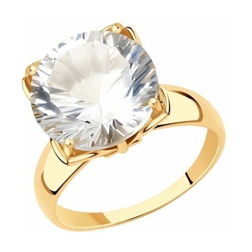Купить Кольцо Diamant online, золото, 585 проба, горный хрусталь, размер 19.5
<p>В наше...