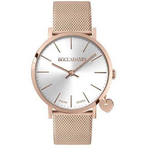 Купить Наручные часы Boccadamo Quartz Часы Boccadamo Mya Rosegold White MY018 BW/RG, зо...