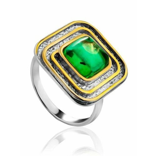 Купить Кольцо, янтарь, безразмерное, мультиколор
Стильное кольцо с ярко-зелёным янтарём...