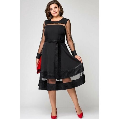 Купить Платье размер 50, черный
Элегантное отрезное женское нарядное платье — идеальный...