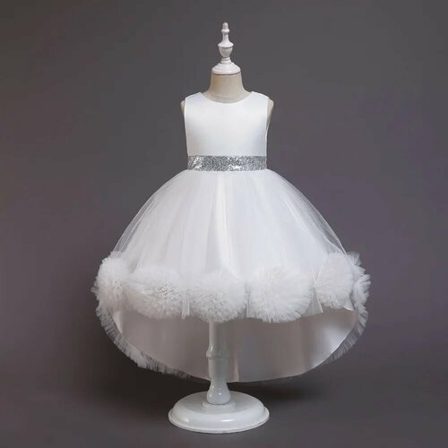 Купить Платье, размер 100, белый
Длина: 58-80 см;<br>Бюст: 56 см;<br>Талия: 54 см;<br>Ш...