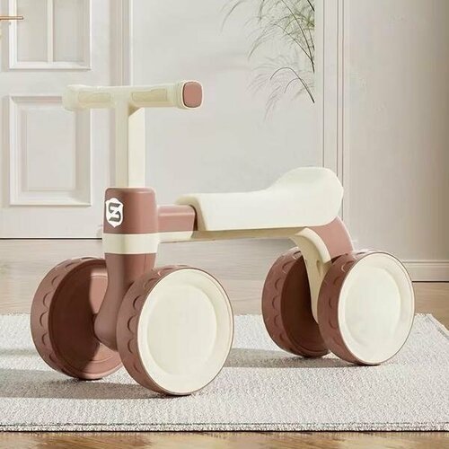 Купить Беговел детский от 1 года 4 колёсный коричнево-белый
Беговел для детей - идеальн...