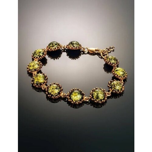Купить Браслет, янтарь, зеленый, золотистый
Красивый браслет из , украшенный натуральны...