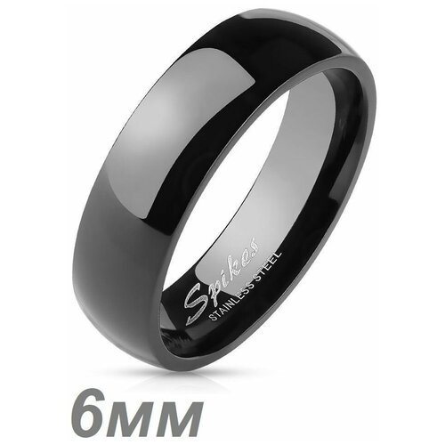 Купить Кольцо обручальное Spikes, размер 17.5, черный
Классическое черное кольцо мужско...