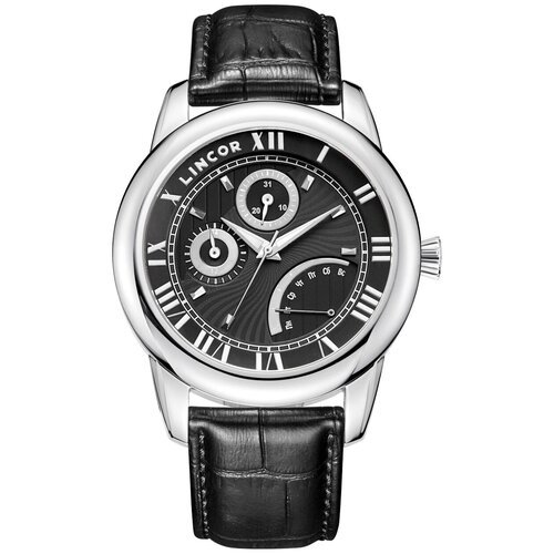 Купить Наручные часы LINCOR, серебряный, черный
Наручные часы Lincor 1084S0L3Запоминающ...